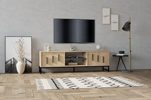 TV stovas Asir, 160x50x40 cm, smėlio spalvos kaina ir informacija | TV staliukai | pigu.lt