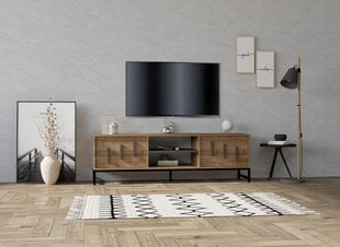 TV stovas Asir, 160x50x40 cm, rudas kaina ir informacija | TV staliukai | pigu.lt