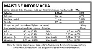 Maisto papildas ProLact Detox+, 60 kaps. цена и информация | Витамины, пищевые добавки, препараты для хорошего самочувствия | pigu.lt