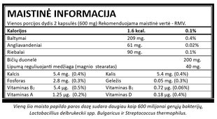 Maisto papildas ProLact Immuno+, 60 kaps. цена и информация | Витамины, пищевые добавки, препараты для хорошего самочувствия | pigu.lt