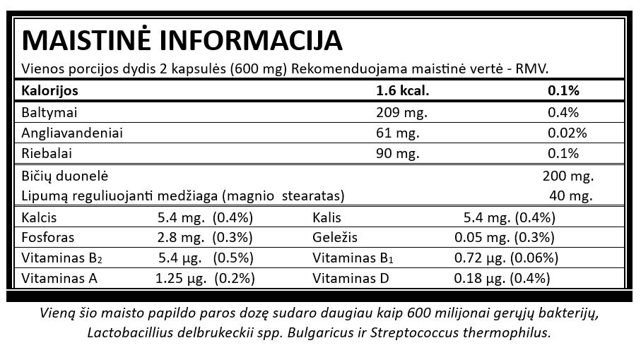 Maisto papildas ProLact Immuno+, 60 kaps. kaina ir informacija | Vitaminai, maisto papildai, preparatai gerai savijautai | pigu.lt