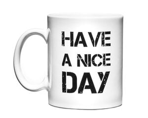Puodelis Gražios dienos, baltas kaina ir informacija | Originalūs puodeliai | pigu.lt