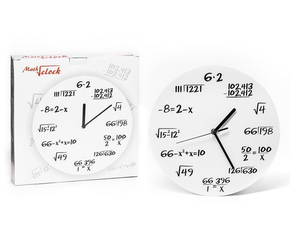 Sieninis laikrodis Matematika kaina ir informacija | Laikrodžiai | pigu.lt