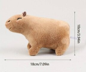 Minkštas žaislas Kapibara 17cm, rudas kaina ir informacija | Minkšti (pliušiniai) žaislai | pigu.lt