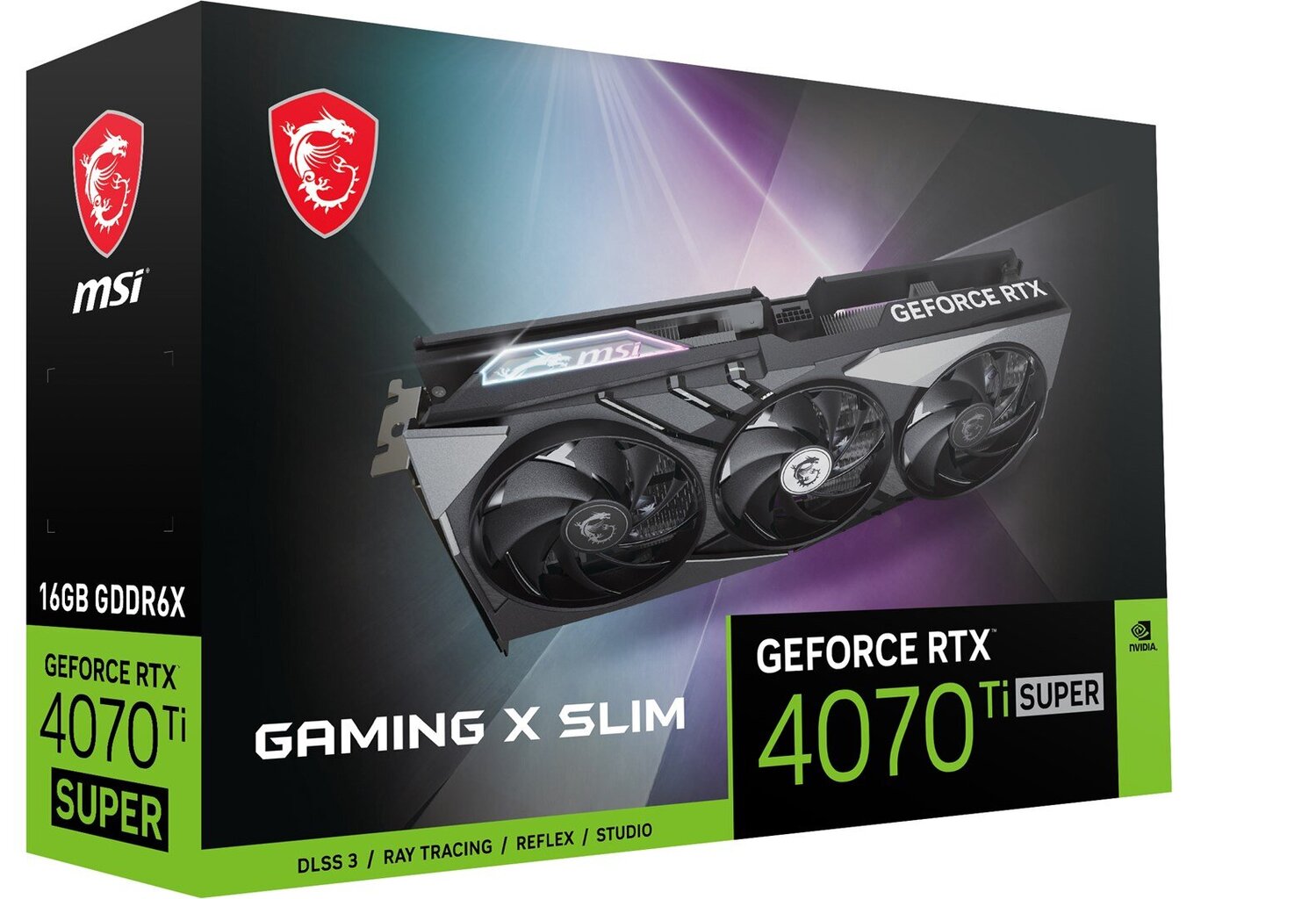 MSI GeForce RTX 4070 Ti Super Gaming X Slim kaina ir informacija | Vaizdo plokštės (GPU) | pigu.lt