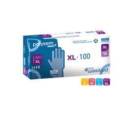 Одноразовые нитриловые перчатки, 100 шт. цена и информация | Средства гигиены для мам | pigu.lt