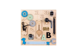 Tablica manipulacyjna drewniana 30x30cm цена и информация | Игрушки для малышей | pigu.lt