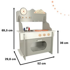 Kuchnia drewniana MDF dla dzieci duży piekarnik цена и информация | Игрушки для девочек | pigu.lt