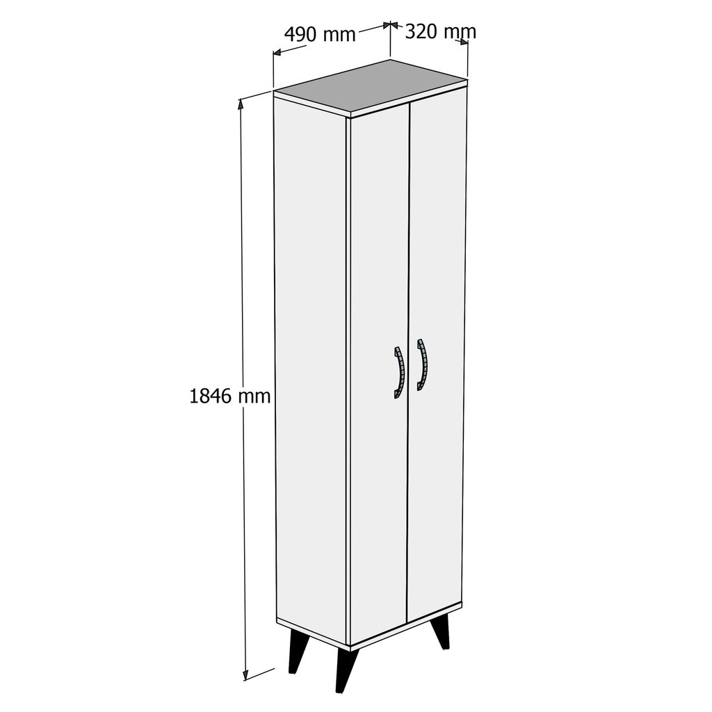 Vonios spintelė Asir BDL0101, balta kaina ir informacija | Vonios spintelės | pigu.lt