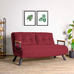 2 vietų sofa-lova Sando 2-Seater - Maroon цена и информация | Диваны | pigu.lt