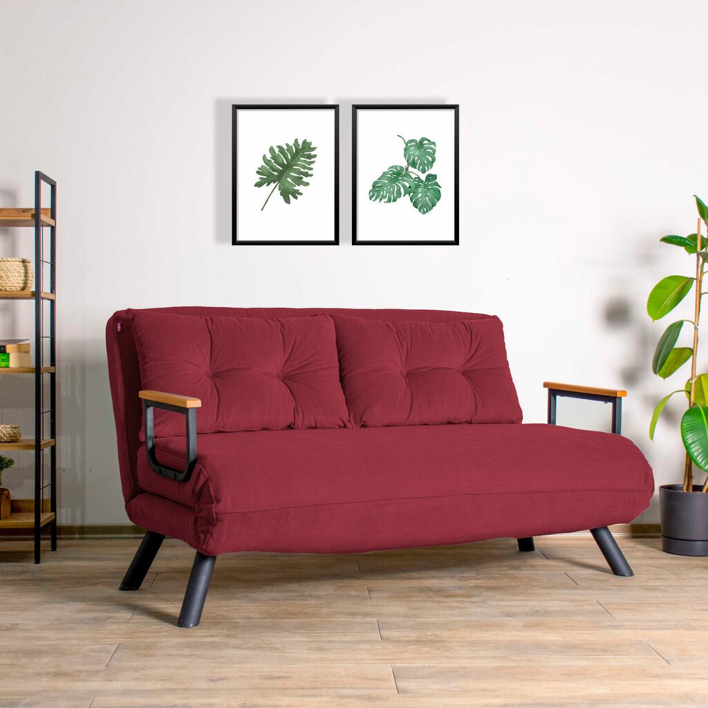 Sofa Sando, raudona цена и информация | Sofos | pigu.lt