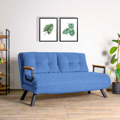 2 vietų sofa-lova Sando 2-Seater - Blue цена и информация | Диваны | pigu.lt