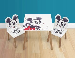 Vaikiškas stalas su kėdėmis Arditex Mickey Mouse, baltas цена и информация | Детские столы и стулья | pigu.lt