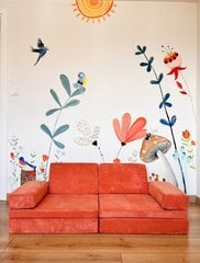 2 vietų sofa-lova Puzzle - Orange цена и информация | Диваны | pigu.lt