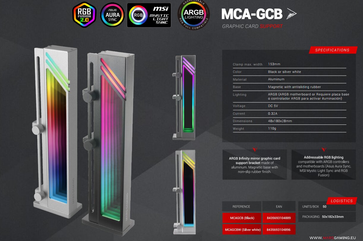 Mars Gaming MCA-GCB kaina ir informacija | Korpusų priedai | pigu.lt