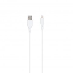 SEEK TOTI USB A to Lightning, 1m PVC Data Cable 2A (non-MFI), White kaina ir informacija | Laidai telefonams | pigu.lt