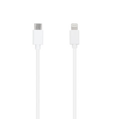 SEEK TOTI Type-C to Lightning, 1m PVC Data Cable 2A (non-MFI), White kaina ir informacija | Laidai telefonams | pigu.lt