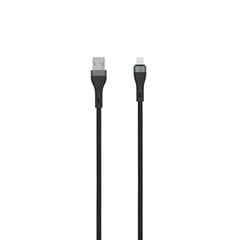 SEEK TOTI USB A to Lightning, 2m Braided Cable 2A (non-MFI), Black kaina ir informacija | Laidai telefonams | pigu.lt