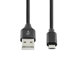 SEEK TOTI USB A to Micro USB, 2m Braided cable 2A, Black kaina ir informacija | Laidai telefonams | pigu.lt