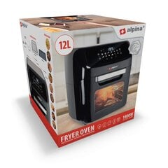 Alpina - Air Fryer Oven 12L 1800W |Appliances цена и информация | Фритюрницы | pigu.lt