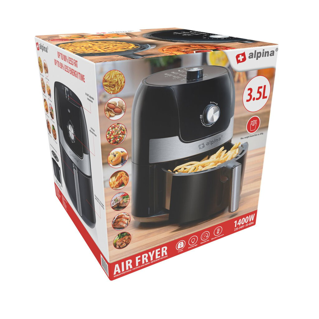 Alpina Air Fryer kaina ir informacija | Gruzdintuvės | pigu.lt