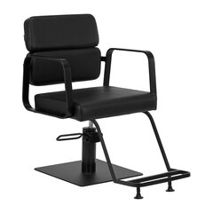 парикмахерское кресло gabbiano porto, черное цена и информация | Мебель для салонов красоты | pigu.lt