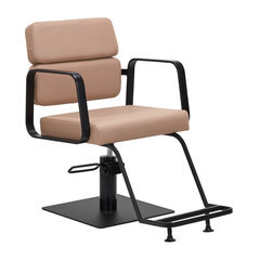 парикмахерское кресло gabbiano porto, коричневое цена и информация | Мебель для салонов красоты | pigu.lt