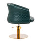 Profesionali kirpyklos kėdė Gabbiano Versal, žalia/auksinė kaina ir informacija | Baldai grožio salonams | pigu.lt