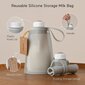 Daugkartiniai silikoniniai pieno laikymo maišeliai Momcozy, 2 vnt. kaina ir informacija | Pientraukiai | pigu.lt