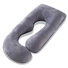 Multifunkcinė nėščiosios pagalvė Momcozy U Shape, grey kaina ir informacija | Maitinimo pagalvės | pigu.lt
