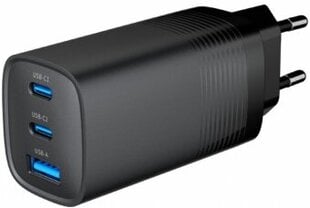 Lādētājs Gembird 3-port 65W GaN USB PowerDelivery fast Charger White цена и информация | Зарядные устройства для телефонов | pigu.lt