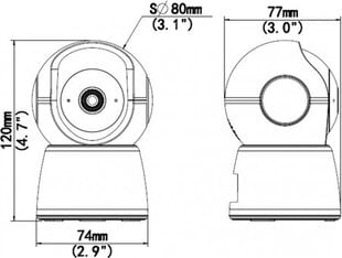 Stebėjimo kamera UNIARCH PSD22378 kaina ir informacija | Stebėjimo kameros | pigu.lt