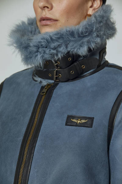 Žieminė striukė moterims Aeronautica Militare, mėlyna kaina ir informacija | Striukės moterims | pigu.lt