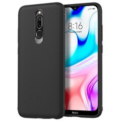 „Jazz“ твердый силиконовый (TPU) чехол - чёрный (Redmi 8 / 8A) цена и информация | Чехлы для телефонов | pigu.lt