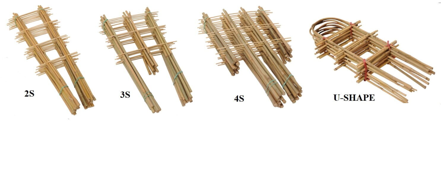Bambukiniai augalų laikikliai, 60 cm, 10 vnt. цена и информация | Gėlių stovai, vazonų laikikliai | pigu.lt