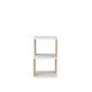 Naktinis staliukas Asir, 29,6x29,6x49,4 cm, rudas/baltas kaina ir informacija | Spintelės prie lovos | pigu.lt