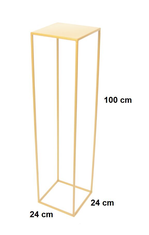 Gėlių stovas, 100 cm, auksinės sp. kaina ir informacija | Gėlių stovai, vazonų laikikliai | pigu.lt