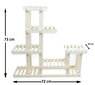 Gėlių stovas Kw1w, baltas, 73 cm цена и информация | Gėlių stovai, vazonų laikikliai | pigu.lt