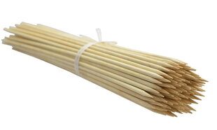 Бамбуковые булавки 40 см, 5 мм / 100 шт., натуральные цена и информация | Подставки для цветов, держатели для вазонов | pigu.lt