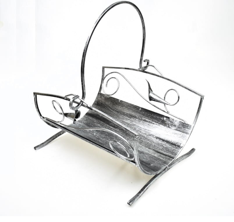 Medžio krepšys židiniui dk 865 silver kaina ir informacija | Priedai šildymo įrangai | pigu.lt