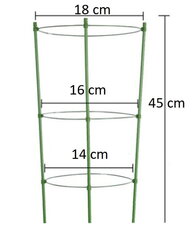 Metalinė atrama augalams, 45 cm kaina ir informacija | Gėlių stovai, vazonų laikikliai | pigu.lt