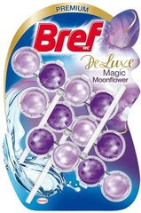 Средство для чистки и освежения туалетов BREF Deluxe Magic Moonflower, 3х50 г цена и информация | Bref Кухонные товары, товары для домашнего хозяйства | pigu.lt