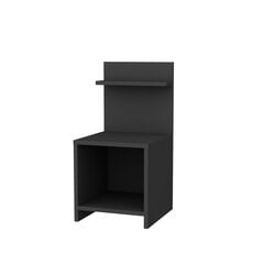 Naktinis staliukas Asir, 35,6x37,4x72 cm, pilkas kaina ir informacija | Spintelės prie lovos | pigu.lt