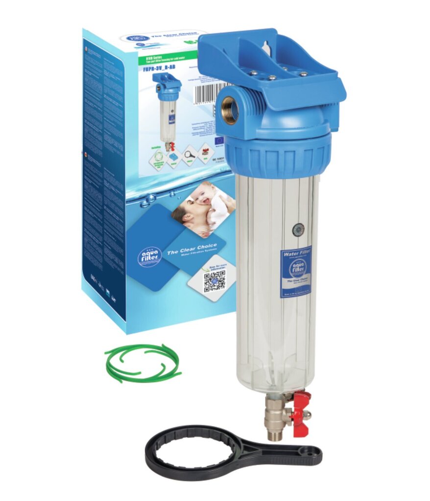 10" Aquafilter FHPR-3V serijos šalto vandens filtrų rinkiniai, 3 dalių kaina ir informacija | Vandens filtrai, valymo įrenginiai | pigu.lt