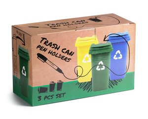 Держатели для ручек TRASH CAN 3 шт. набор цена и информация | Kanceliarinės prekės | pigu.lt