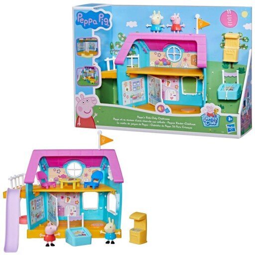Žaidimų namelis Peppa Pig (Kiaulytė Pepa) su 2 figūrėlėmis kaina ir informacija | Žaislai mergaitėms | pigu.lt