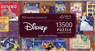 Dėlionė Trefl UFT Golden Age of Disney, 13500 d. kaina ir informacija | Dėlionės (puzzle) | pigu.lt