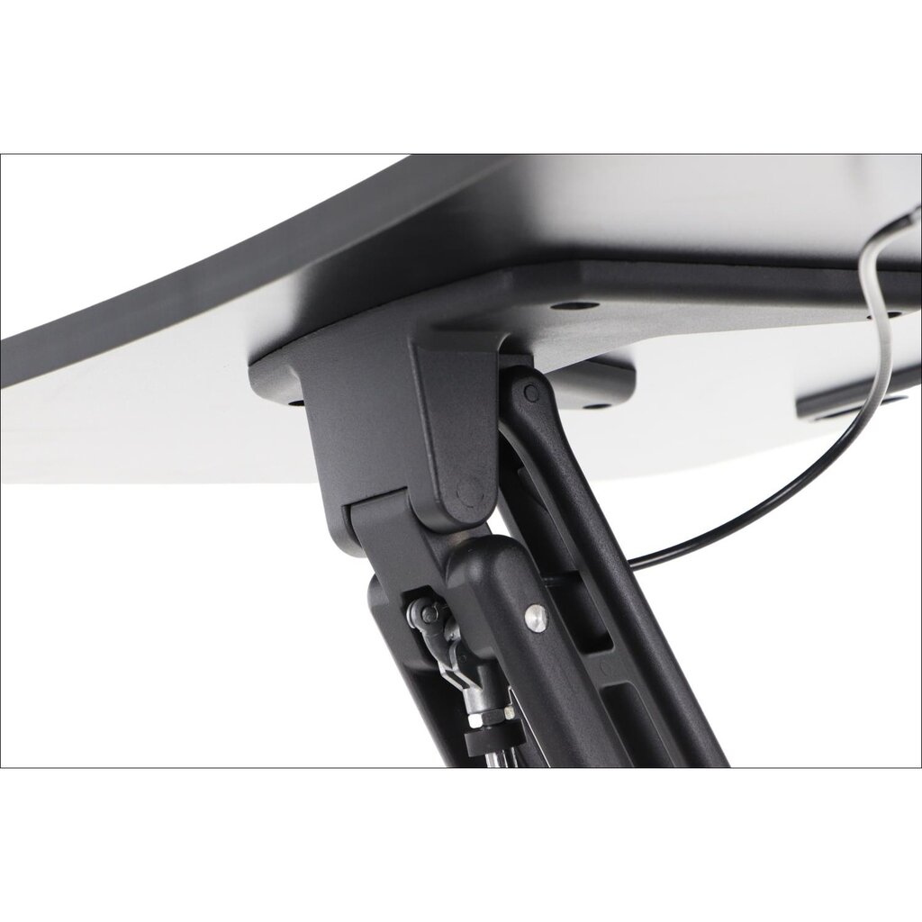 Mobilus staliukas Stema A10/BK/W, 72x71 cm, juodas kaina ir informacija | Kompiuteriniai, rašomieji stalai | pigu.lt