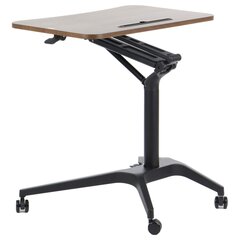Мобильный стол Stema A10/BK/W, 72x71 см, черный цена и информация | Компьютерные, письменные столы | pigu.lt