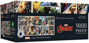 Dėlionė Trefl UFT Avengers Marvel Across the Comic Universe, 9000 d. kaina ir informacija | Dėlionės (puzzle) | pigu.lt